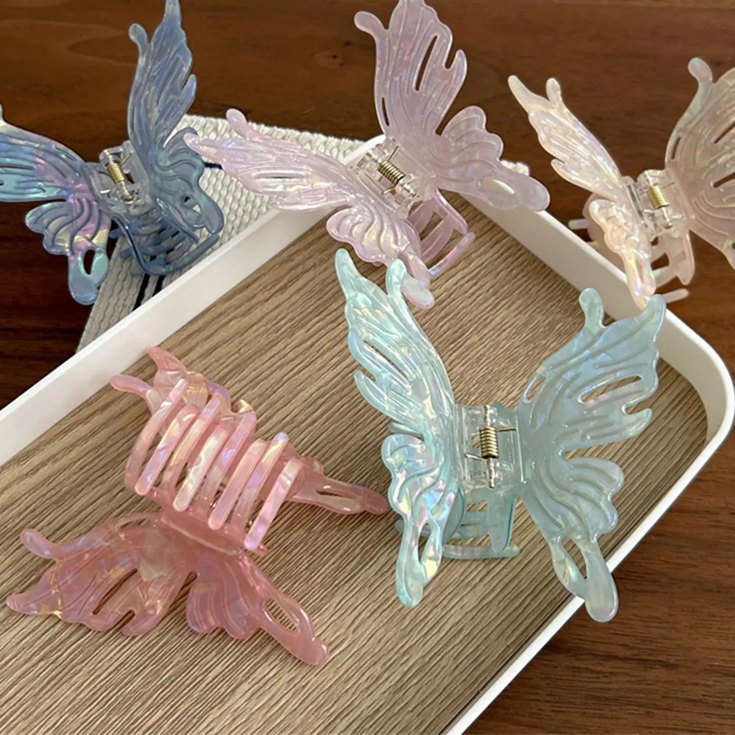 Women High Quality Colorful Butterfly Hair Claws Elegant Hair Decorate Hairpins Long Hair Ponytail Holder Clips Hair Accessories
Women High Quality Colorful Butterfly Hair Claws Elegant Hair Decorate Hairpins Long Hair Ponytail Holder Clips Hair Accessories