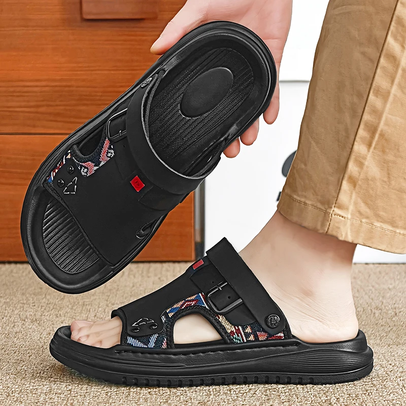 Summer New Arrival Men Two Wear Fashion Sandals Casual Dual-use Slippers
Summer New Arrival Men Two Wear Fashion Sandals Casual Dual-use Slippers