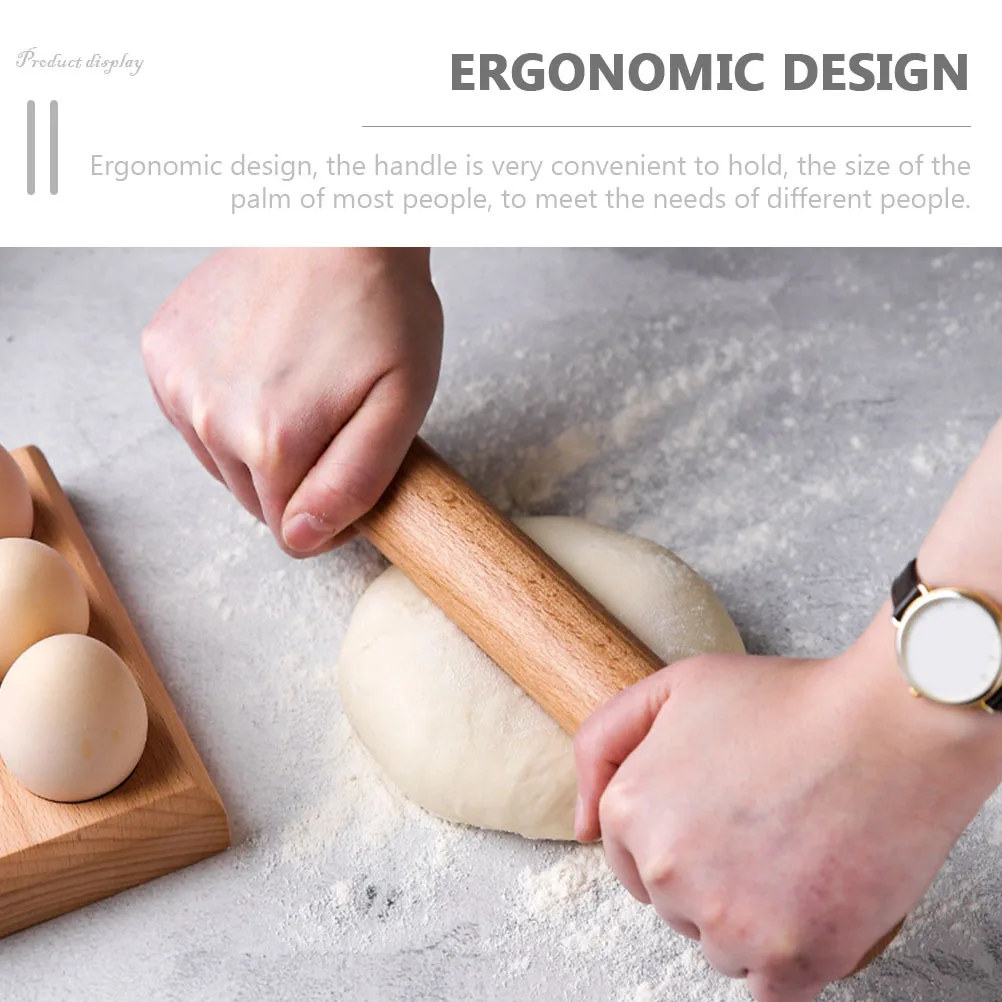 1pc Wooden Rolling Pin Large Smooth Dough Roller For Baking Pizza Pasta Cookie Pastry Tortilla Clay Dumpling Making Kitchen
1pc Wooden Rolling Pin Large Smooth Dough Roller For Baking Pizza Pasta Cookie Pastry Tortilla Clay Dumpling Making Kitchen