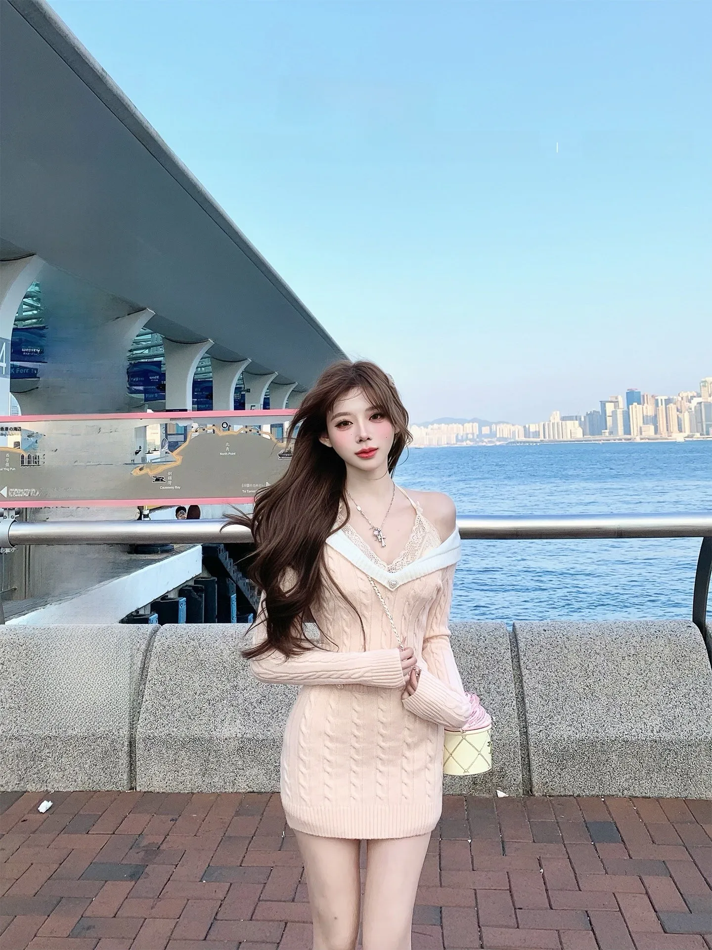 SISI JIANG Spring Heartthrob Slim Fit Knitted Wrap Dress Navy Collar High Waist A-Line Skirt Long Sleeve Commute Style
SISI JIANG Spring Heartthrob Slim Fit Knitted Wrap Dress Navy Collar High Waist A-Line Skirt Long Sleeve Commute Style