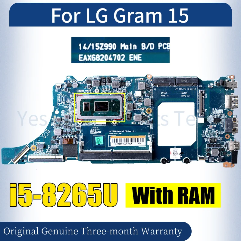 14/15Z990 для ноутбука LG Gram 15, материнская плата i5-8265U с оперативной памятью, материнская плата для ноутбука
14/15Z990 для ноутбука LG Gram 15, материнская плата i5-8265U с оперативной памятью, материнская плата для ноутбука