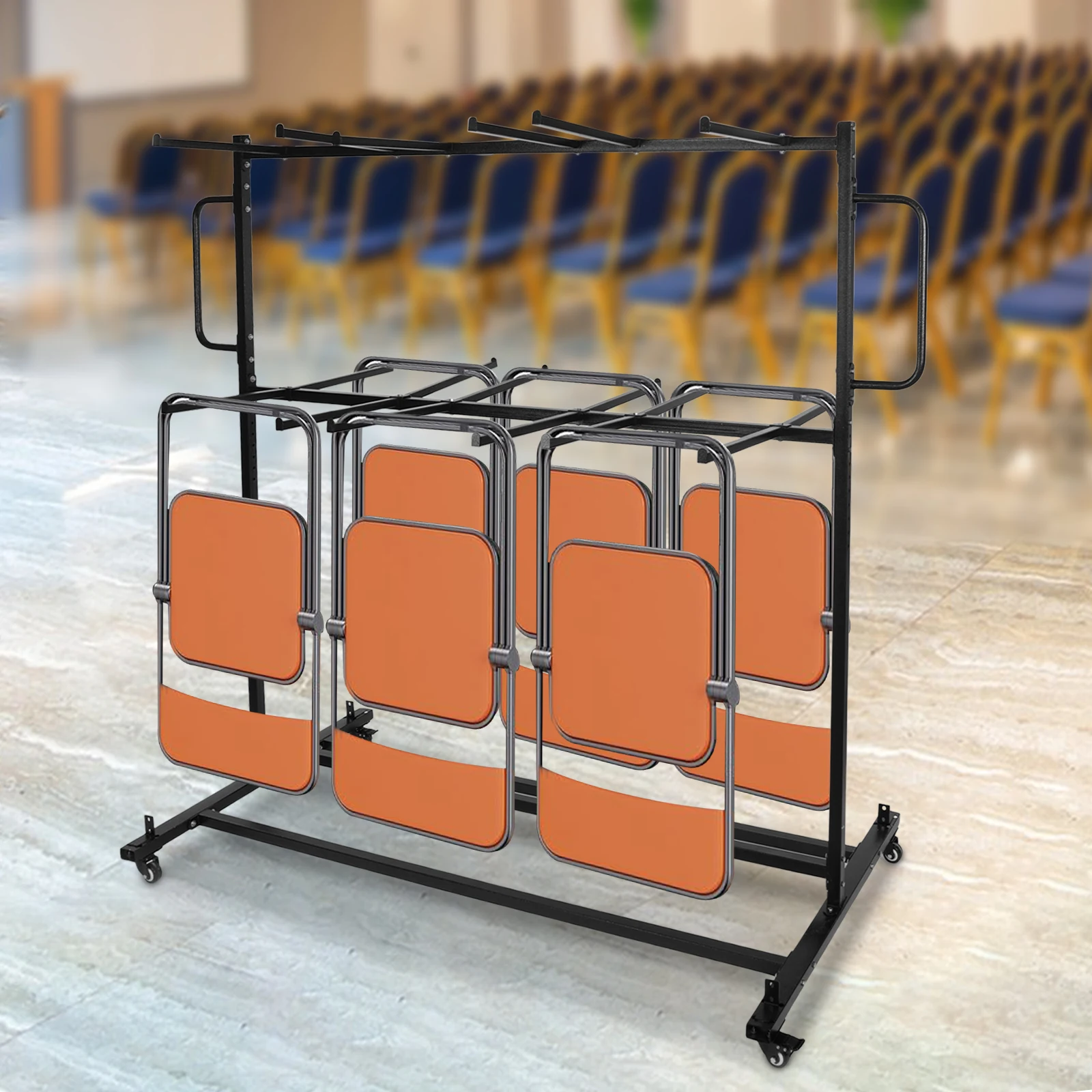 Adjustable Movable Folding Table and Chairs Cart Free Standing Carbon Steel Folding Table and Chair Cart
Adjustable Movable Folding Table and Chairs Cart Free Standing Carbon Steel Folding Table and Chair Cart