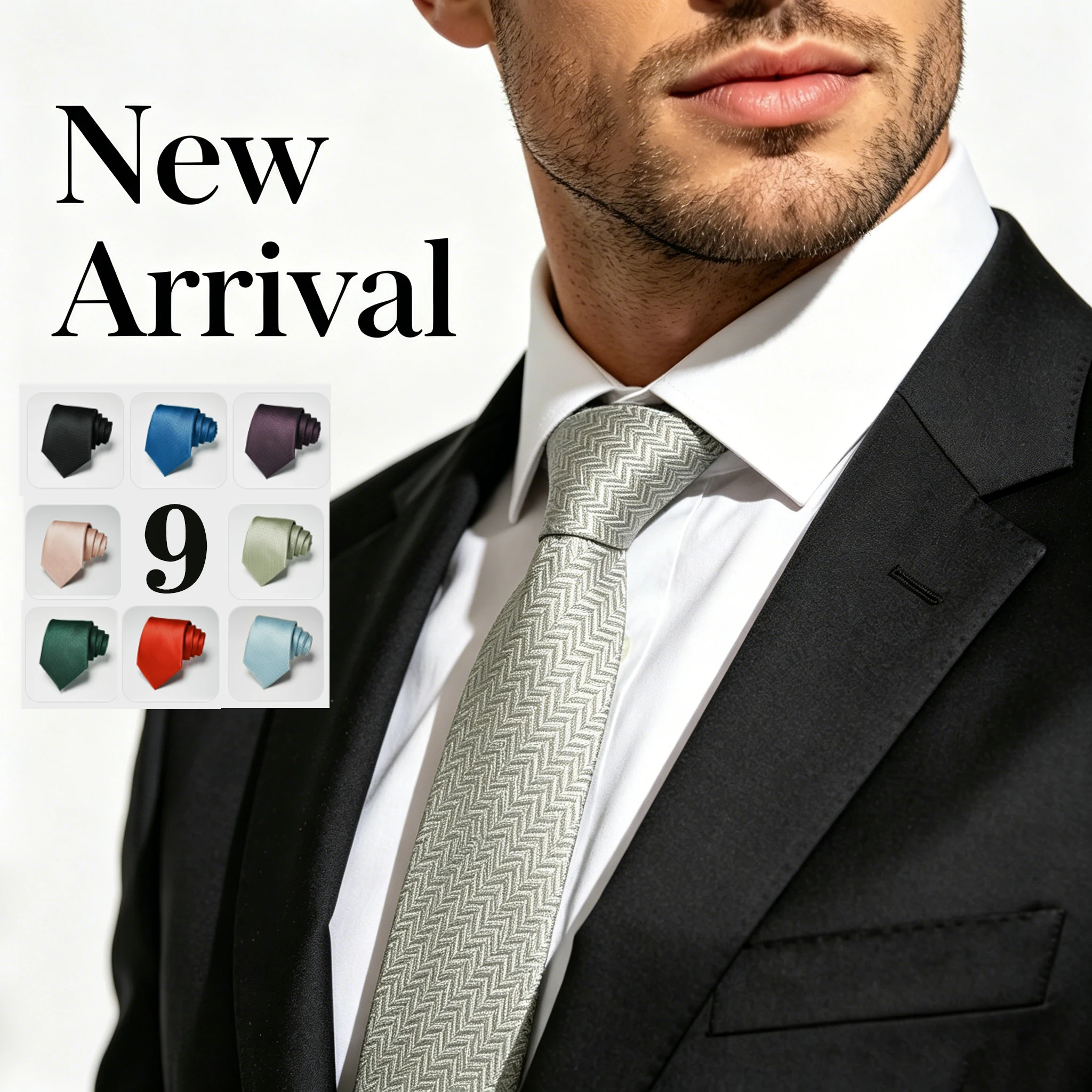 Luxury Solid Color Embroidered Tie 8cm High Quality Silk Blend Formal Business Suit Dress Necktie For Male Gentleman
Luxury Solid Color Embroidered Tie 8cm High Quality Silk Blend Formal Business Suit Dress Necktie For Male Gentleman
