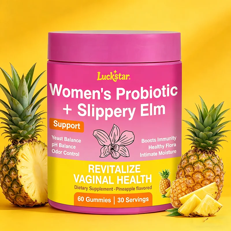 60 Count Women Feminine Probiotics Gummies with Slippery Elm for pH Balance Gut Immune
60 Count Women Feminine Probiotics Gummies with Slippery Elm for pH Balance Gut Immune