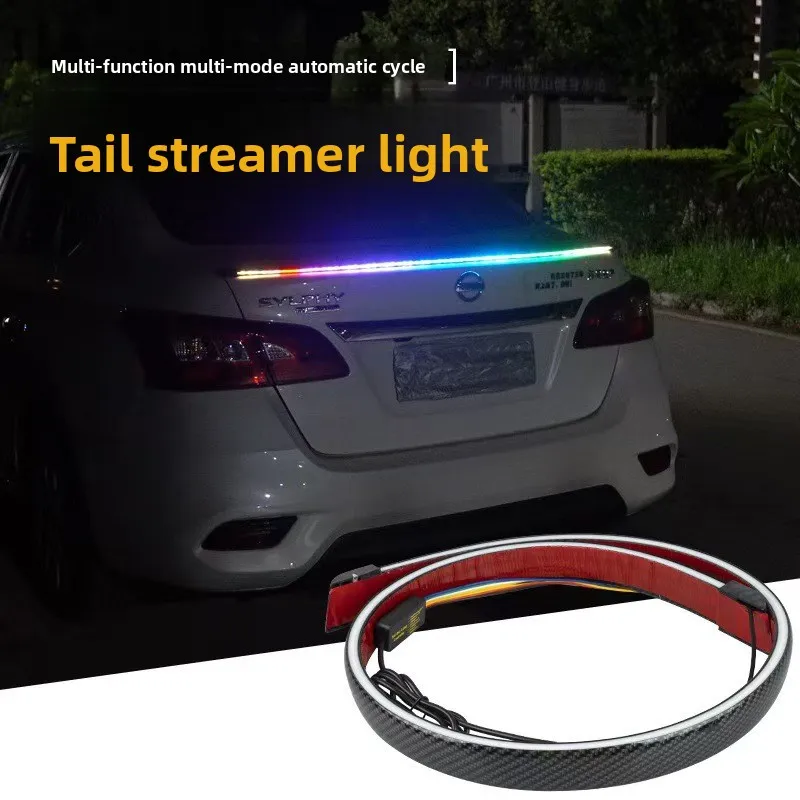 120cm Led Spoiler Light Universal Carbon Fiber Car Rear Spoiler Trunk Flow Lamp Third Brake Light Stop Turn Signal Lights 12V
120cm Led Spoiler Light Universal Carbon Fiber Car Rear Spoiler Trunk Flow Lamp Third Brake Light Stop Turn Signal Lights 12V