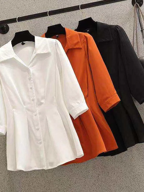 Summer plus Size Women's Slimming Set Hidden Belly Short Sleeve Midi Shirt Loose Flared Pants Casual Comfortable Fashion
Summer plus Size Women's Slimming Set Hidden Belly Short Sleeve Midi Shirt Loose Flared Pants Casual Comfortable Fashion