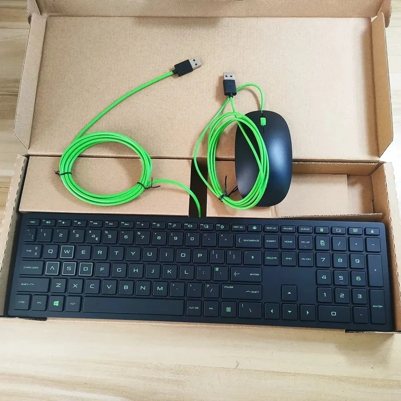UK layout USB wired keyboard and mouse kit for HP TPC-P001K Laptop desktop computer Black White Green
UK layout USB wired keyboard and mouse kit for HP TPC-P001K Laptop desktop computer Black White Green