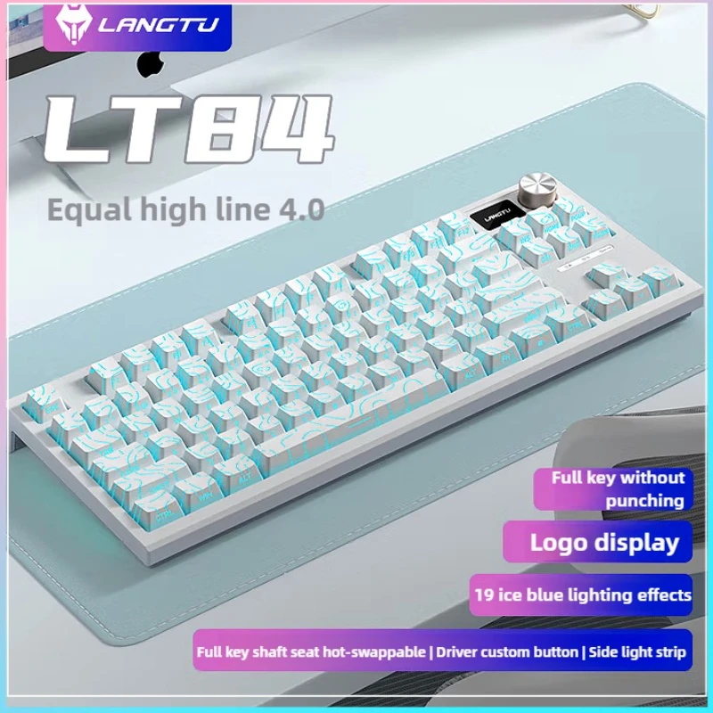 Langtu LT84 Проводная механическая клавиатура для игр/офисный экран с логотипом, полная клавиша с возможностью горячей замены, 19 видов световых эффектов Win/Mac
Langtu LT84 Проводная механическая клавиатура для игр/офисный экран с логотипом, полная клавиша с возможностью горячей замены, 19 видов световых эффектов Win/Mac