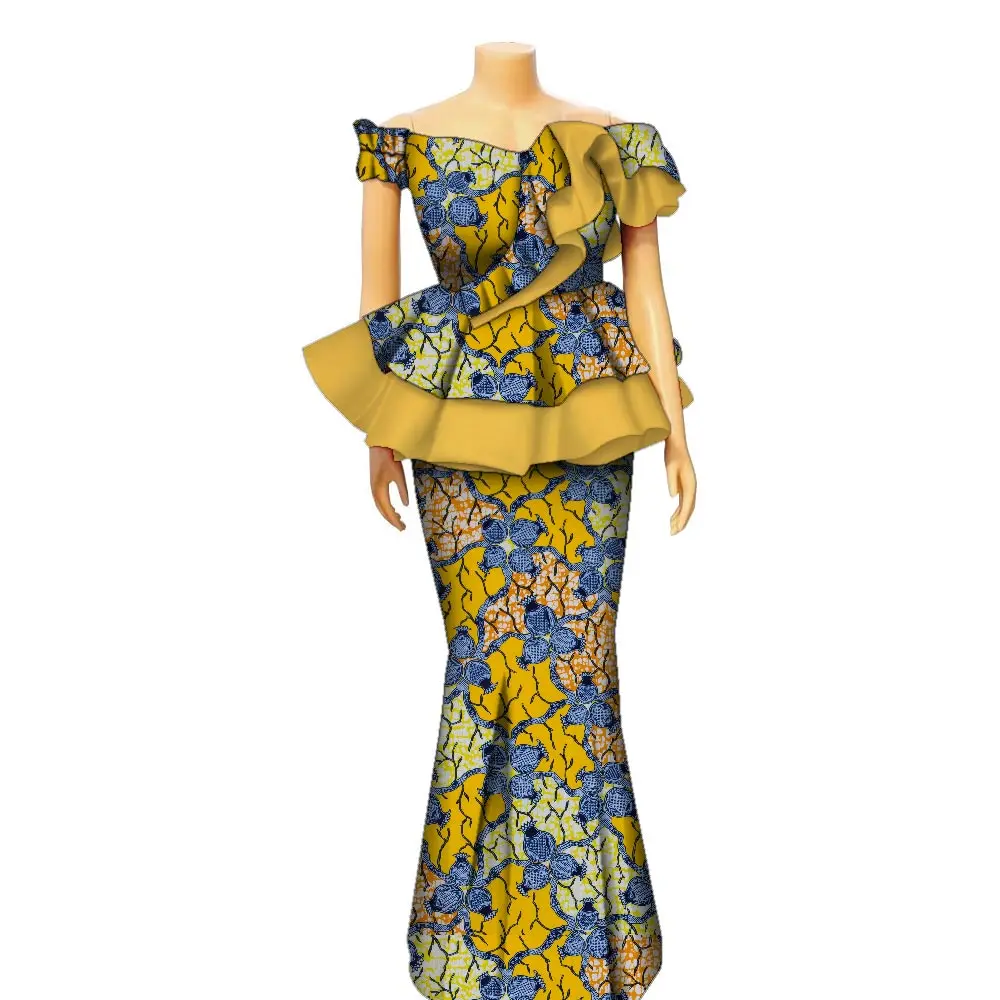 Women Fashion Skirts Set African Clothes O-neck Half Sleeve Dashiki Blouse Tops and Skirts Long Dress African Outfit WYQ985-wome 
Women Fashion Skirts Set African Clothes O-neck Half Sleeve Dashiki Blouse Tops and Skirts Long Dress African Outfit WYQ985-wome