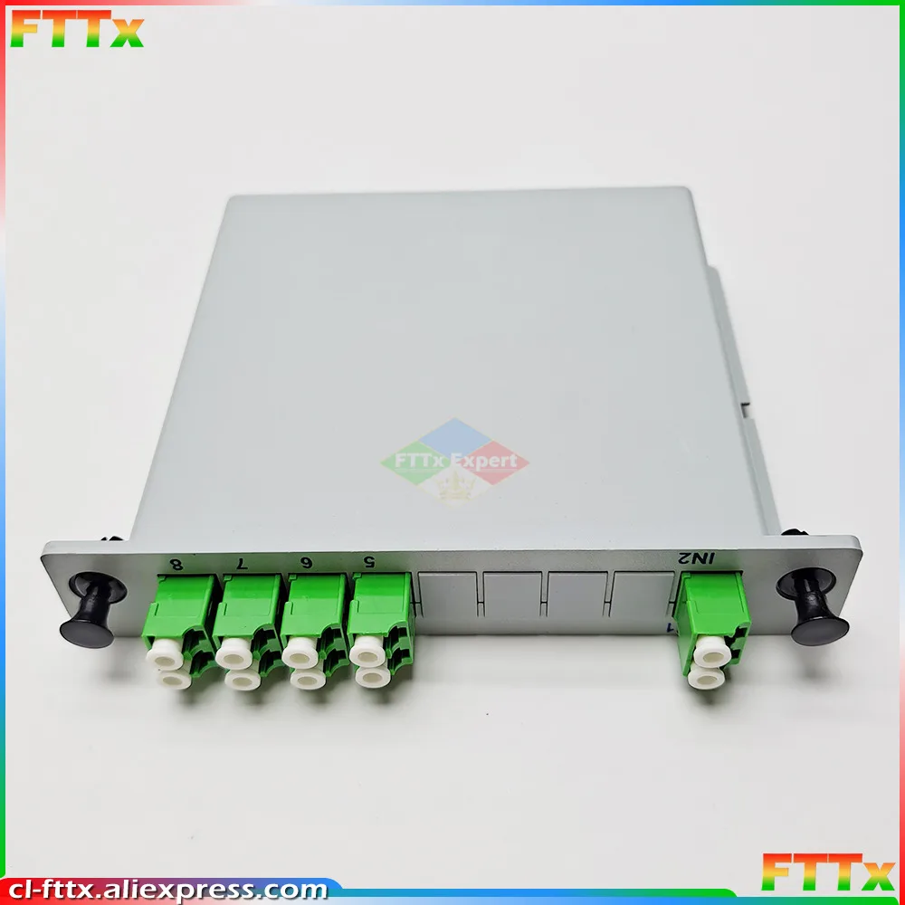 2x8 LC APC PLC Fiber Optic Splitter Box Cassette Card Inserting PLC Splitter FTTH Fiber Optical Coupler Splitter
2x8 LC APC PLC Fiber Optic Splitter Box Cassette Card Inserting PLC Splitter FTTH Fiber Optical Coupler Splitter