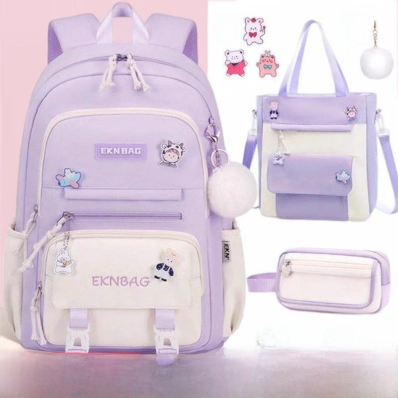 Lightweight Stress-Relief Backpack for High School Girls Large Capacity Waterproof Elementary School Students Double Shoulder...
Lightweight Stress-Relief Backpack for High School Girls Large Capacity Waterproof Elementary School Students Double Shoulder...