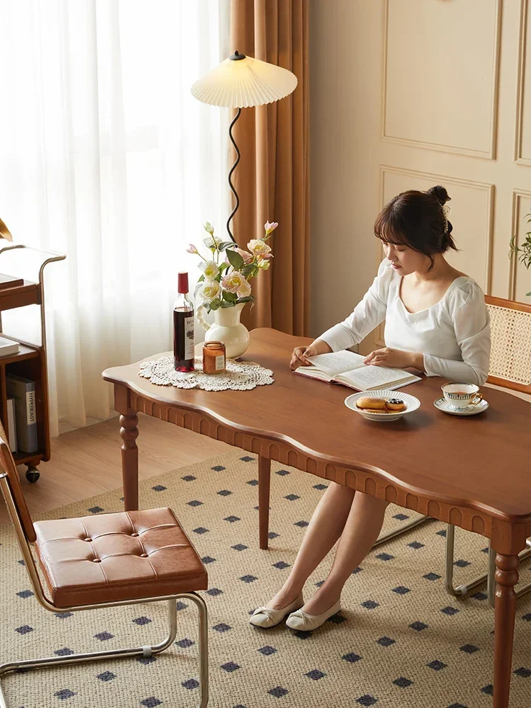 Solid Wood Dining Table French Retro Small Apartment Stone Plate American Square Dining Table Dining Tables and Chairs Set
Solid Wood Dining Table French Retro Small Apartment Stone Plate American Square Dining Table Dining Tables and Chairs Set