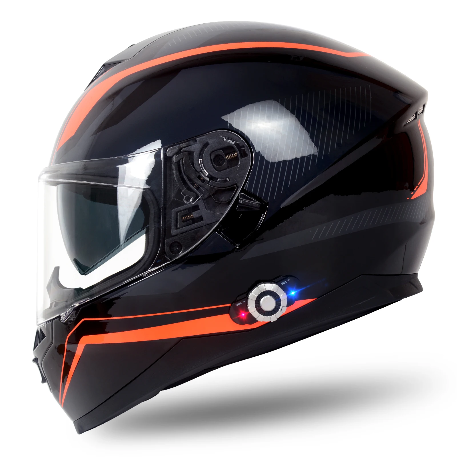 DOT Certified Helmet Flip up Modular Helmet Motorcycle BT 4.1+EDR Intercom Helmet with Sun Shield+with FM Radio
DOT Certified Helmet Flip up Modular Helmet Motorcycle BT 4.1+EDR Intercom Helmet with Sun Shield+with FM Radio