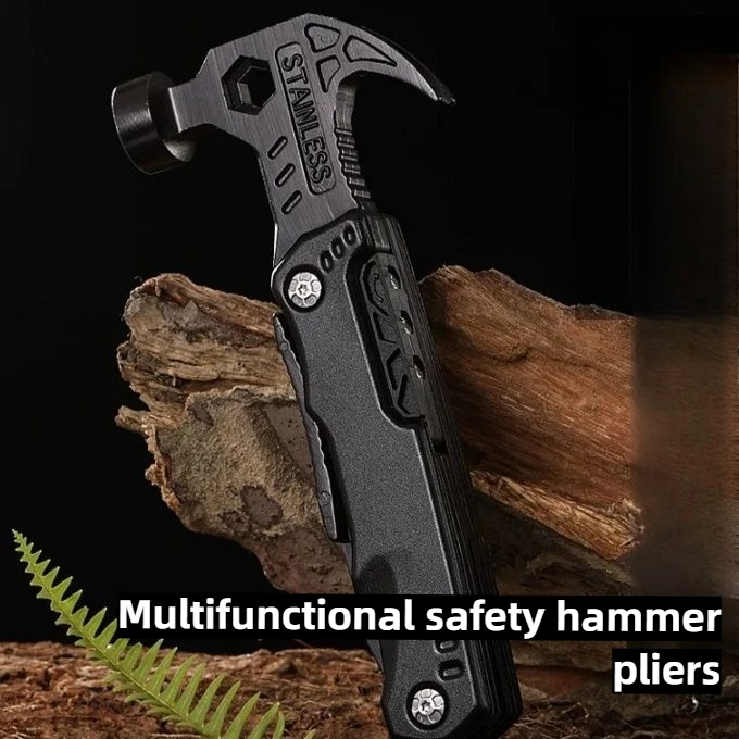 Stainless Steel & Aluminum Alloy Pliers, Survival Claw Hammer, All-in-One Emergency Tool for Camping, Driving & Adventures
Stainless Steel & Aluminum Alloy Pliers, Survival Claw Hammer, All-in-One Emergency Tool for Camping, Driving & Adventures