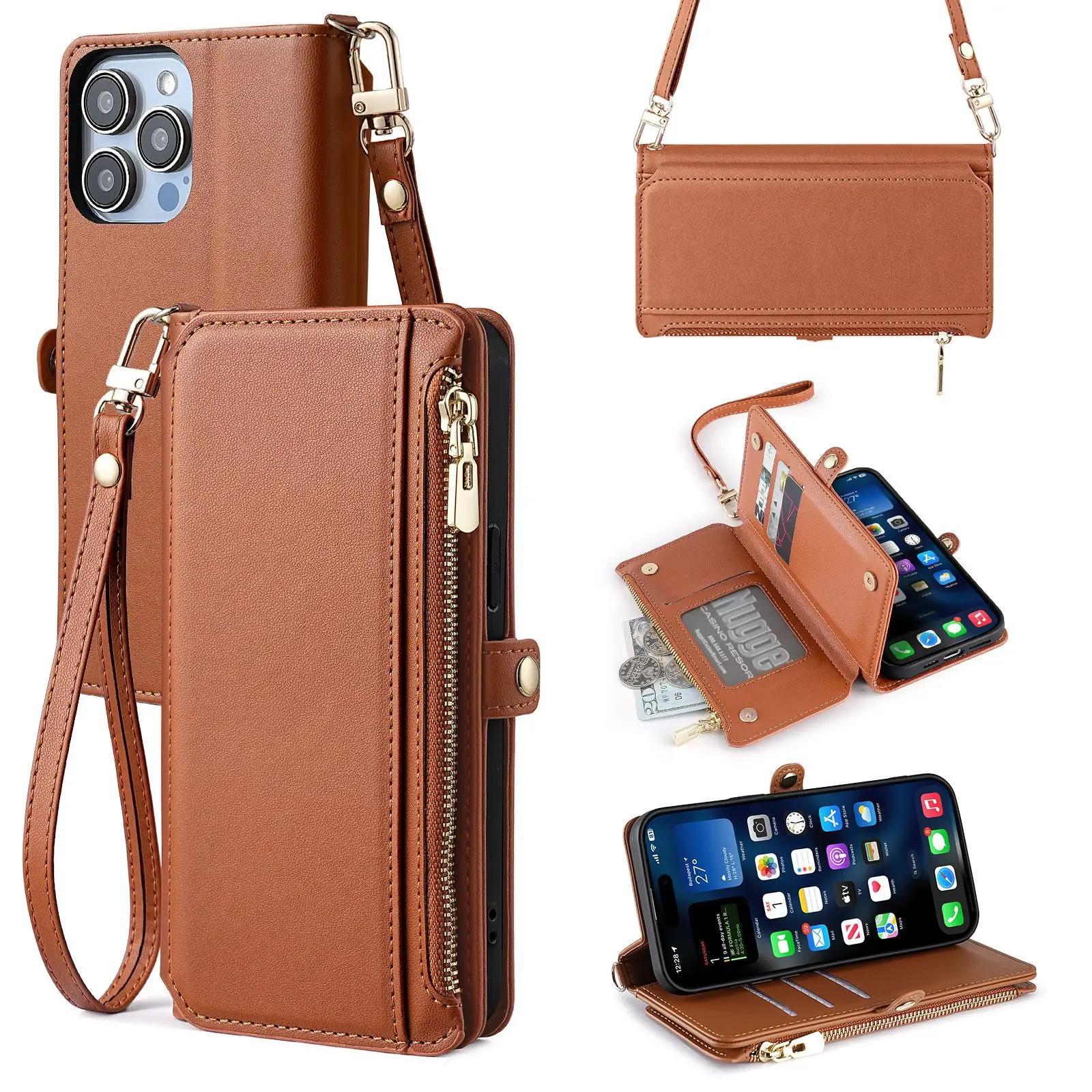 Shoulder Zipper Wallet Case For Nokia 5.4 3.4 2.4 6.3 5.3 2.3 1.3 7.2 6.2 4.2 3.2 2.2 8.1 7.1 6.1 Leather Lanyard 7 Cards Cover
Shoulder Zipper Wallet Case For Nokia 5.4 3.4 2.4 6.3 5.3 2.3 1.3 7.2 6.2 4.2 3.2 2.2 8.1 7.1 6.1 Leather Lanyard 7 Cards Cover