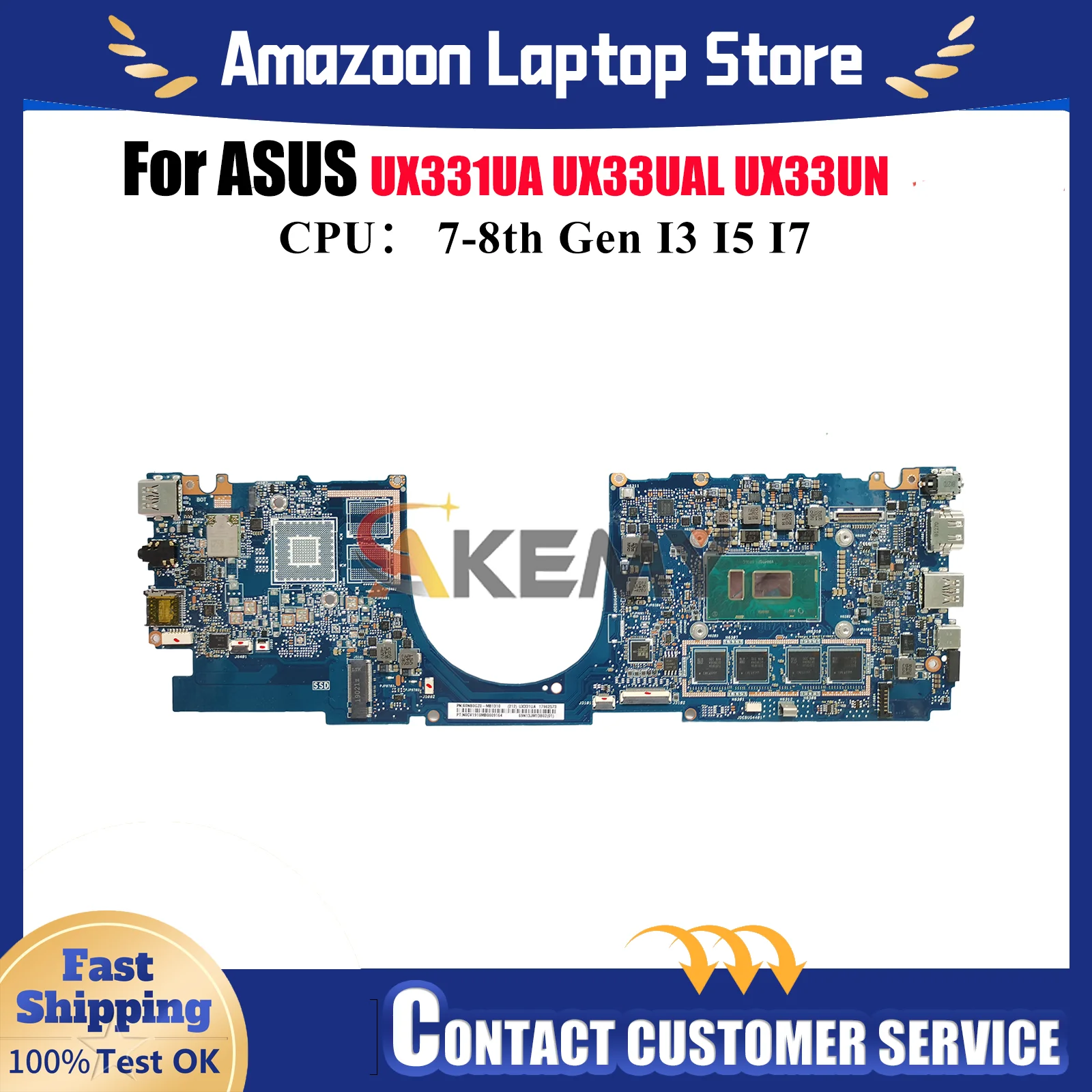 UX331UA Материнская плата для ноутбука ASUS ZenBook UX33UAL BX331U U3300U UX33UA UX33UN UX331 Материнская плата с процессором I3 I5 I7 100% тест в порядке
UX331UA Материнская плата для ноутбука ASUS ZenBook UX33UAL BX331U U3300U UX33UA UX33UN UX331 Материнская плата с процессором I3 I5 I7 100% тест в порядке