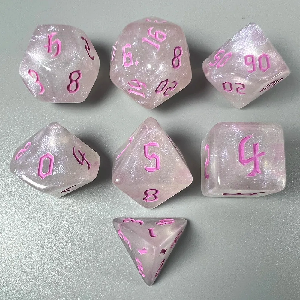 7Pcs/Set New Acrylic DND Dice D4 D6 D8 D10 7-Die Polyhedral Dice D12 D20 Game Dice Table Game
7Pcs/Set New Acrylic DND Dice D4 D6 D8 D10 7-Die Polyhedral Dice D12 D20 Game Dice Table Game