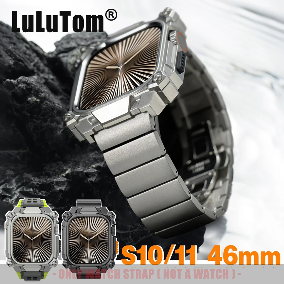 Integrated Watch Strap and Case Set for Apple Watch 11 10 46m Steel Protective Case Iwatch Series 46mm Titanium or silicone Band
Integrated Watch Strap and Case Set for Apple Watch 11 10 46m Steel Protective Case Iwatch Series 46mm Titanium or silicone Band