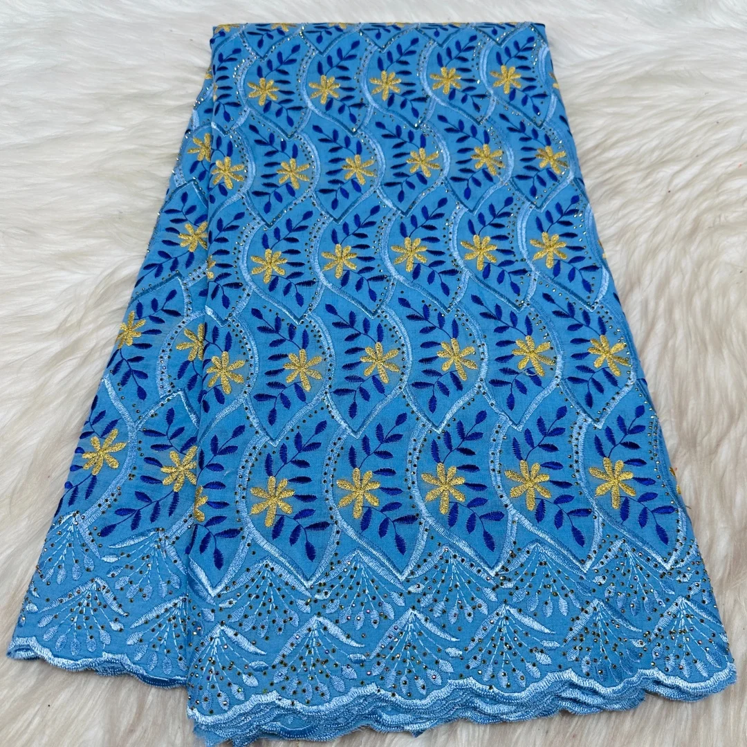 2026 Latest Swiss Voile Lace Stone Nigerian Lace Fabric 5 Yards African Embroidery Lace 100% Cotton Lace Fabric For Party Dress
2026 Latest Swiss Voile Lace Stone Nigerian Lace Fabric 5 Yards African Embroidery Lace 100% Cotton Lace Fabric For Party Dress