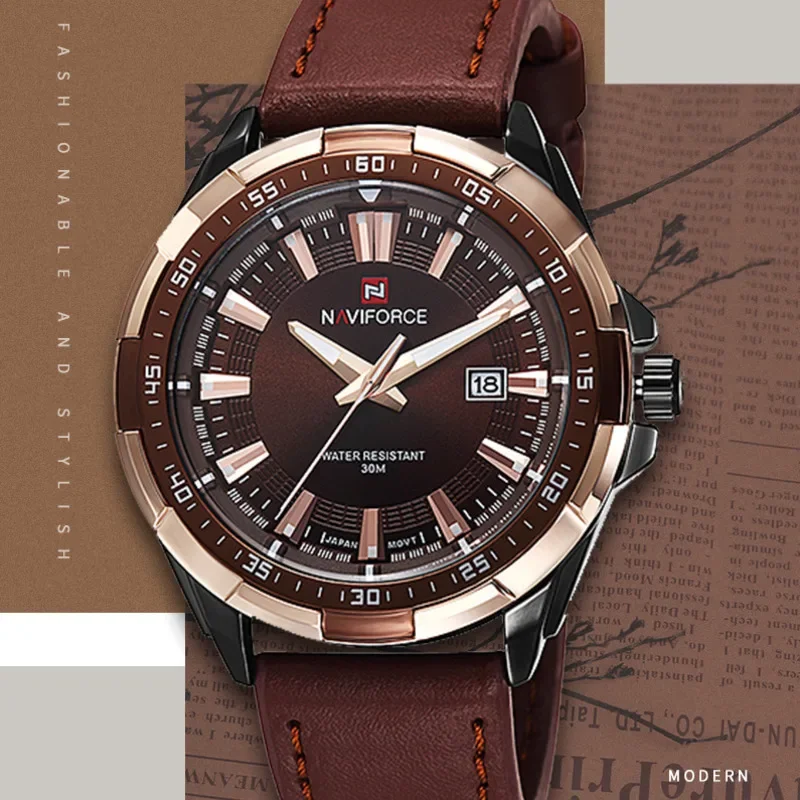 NAVIFORCE 9056 Quartz Top Brand Fashion Luxury Leather Waterproof Calendar Night Light Military Watches for Man Reloj Hombre
NAVIFORCE 9056 Quartz Top Brand Fashion Luxury Leather Waterproof Calendar Night Light Military Watches for Man Reloj Hombre