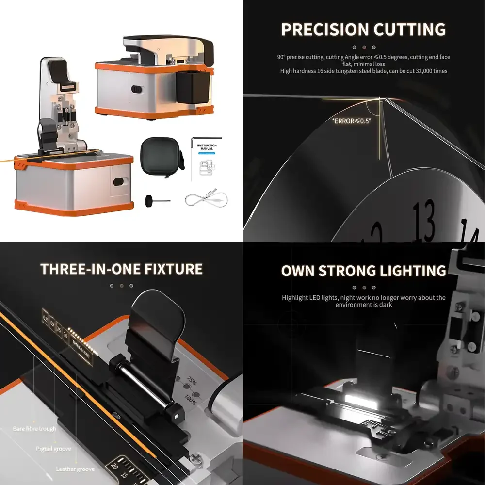 mini Q1s automatic optical fiber cleaver cable cutting knife ftth tools built-in lighting electric fiber optic cleaver
mini Q1s automatic optical fiber cleaver cable cutting knife ftth tools built-in lighting electric fiber optic cleaver