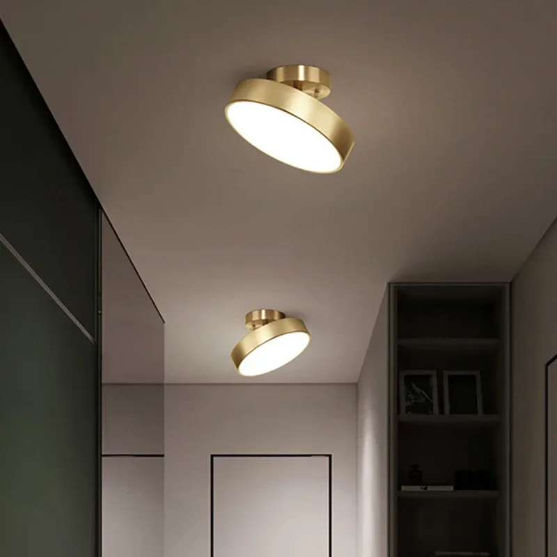 Modern LED Ceiling Lights Nodic Home Decor Accessories For Bedroom Living Dining Room Corridor Lamps Round Copper Fixture
Modern LED Ceiling Lights Nodic Home Decor Accessories For Bedroom Living Dining Room Corridor Lamps Round Copper Fixture