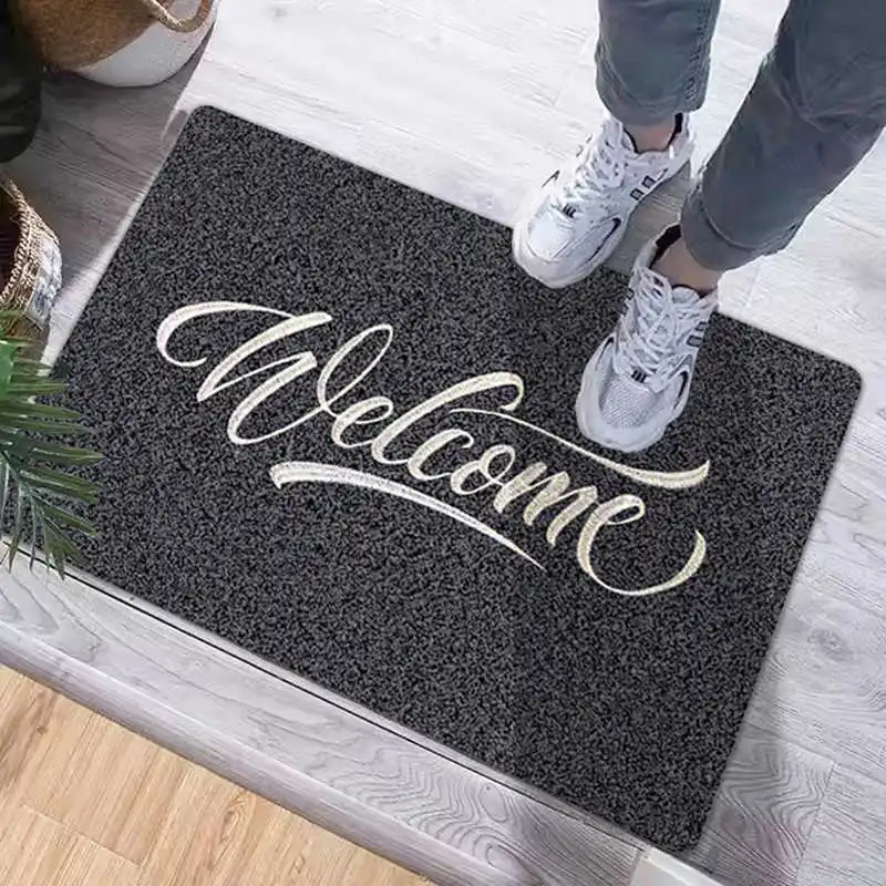 Shoes Clean Door Mat Entrance Doormat 40x60cm Polyester Fiber Embroidered Welcome TPR Non Slip Floor Carpet Rug Home Decoration
Shoes Clean Door Mat Entrance Doormat 40x60cm Polyester Fiber Embroidered Welcome TPR Non Slip Floor Carpet Rug Home Decoration