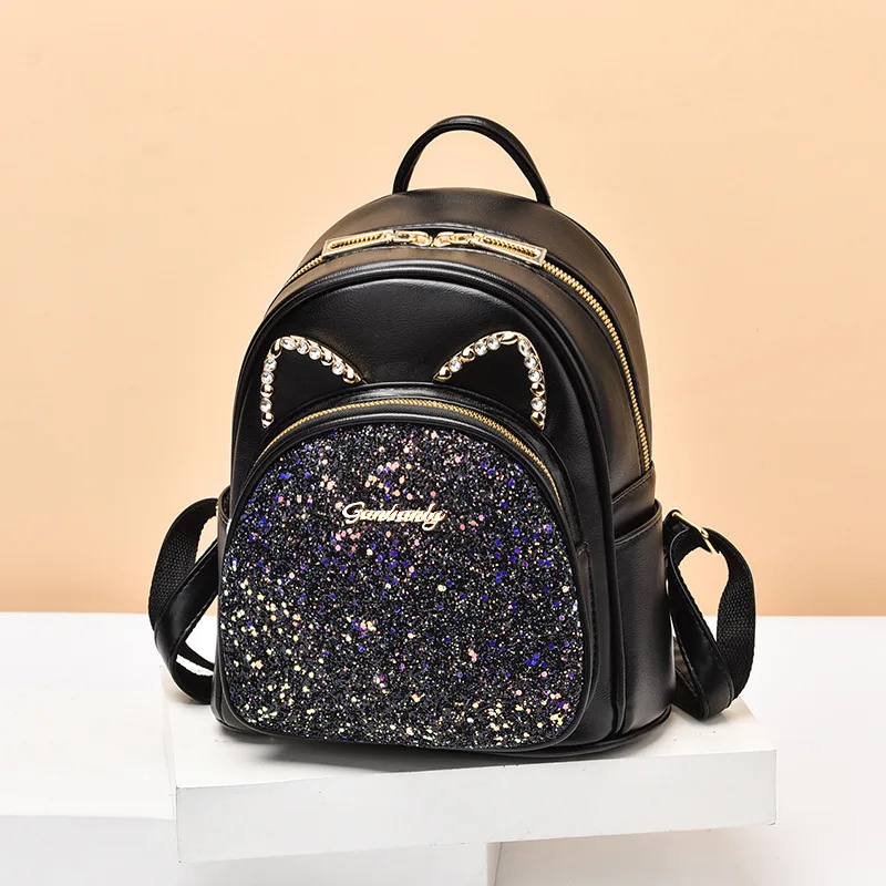 Women Sequin Backpack PU Leather School Backpacks for Teenager Girls Travel Backpack Vintage Fashion Designer Shoulder Bags
Women Sequin Backpack PU Leather School Backpacks for Teenager Girls Travel Backpack Vintage Fashion Designer Shoulder Bags