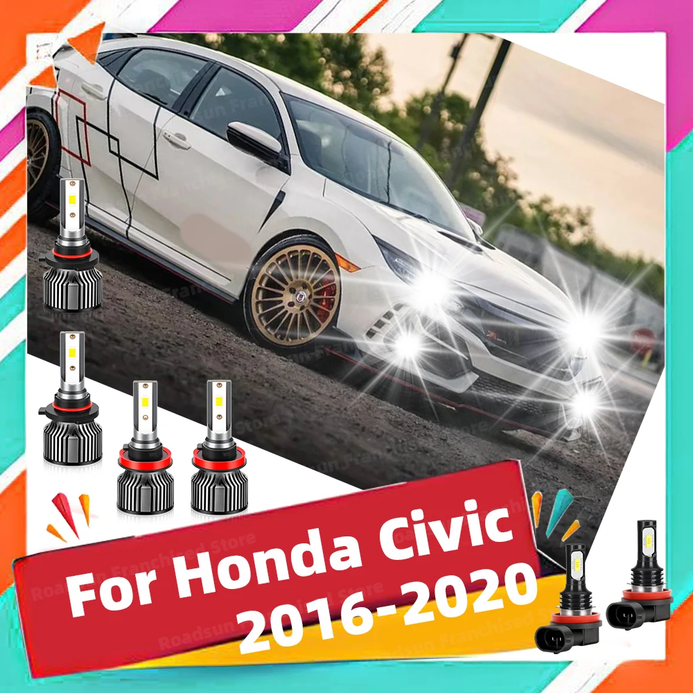 2/6x для Honda Civic 2016 2017 2018 2019 2020 светодиодные фары дальнего и ближнего света 6000K CSP чипы противотуманные фары лампы
2/6x для Honda Civic 2016 2017 2018 2019 2020 светодиодные фары дальнего и ближнего света 6000K CSP чипы противотуманные фары лампы