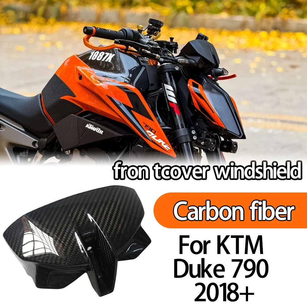 For KTM 790 890 Duke 2018-2024 2022 2023 Carbon fiber front dashboard cover small windshield front cover, motorcycle accessories
For KTM 790 890 Duke 2018-2024 2022 2023 Carbon fiber front dashboard cover small windshield front cover, motorcycle accessories