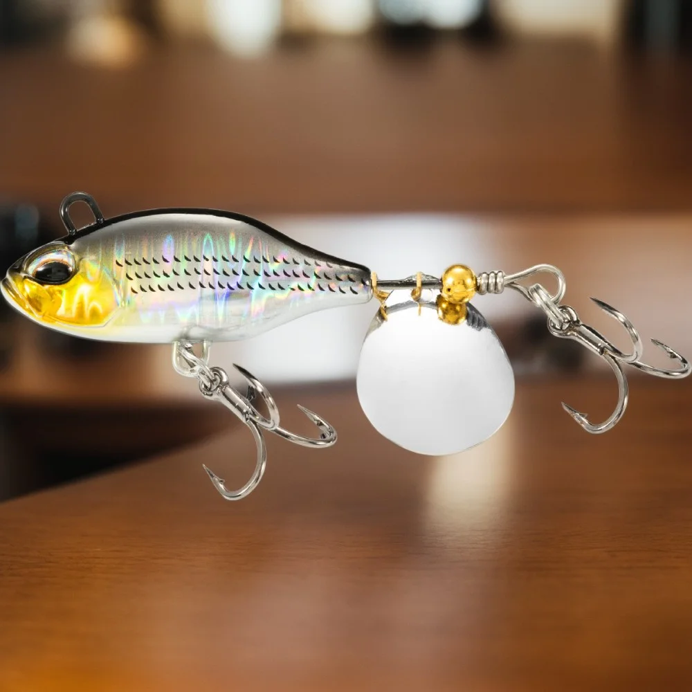 12g, 16g, 19g, 23g 4 Specifications Laser VIB Lure with Rotating Sequins Mouth Bass Freshwater and Seawater Bait
12g, 16g, 19g, 23g 4 Specifications Laser VIB Lure with Rotating Sequins Mouth Bass Freshwater and Seawater Bait