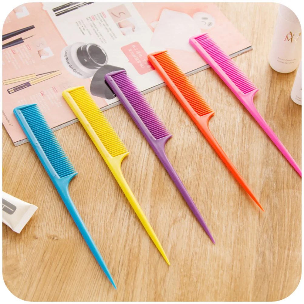 5 Pcs Comb Modeling Women's Combs Thick Hair Detangling Pin Tail Hairbrush for Salon
5 Pcs Comb Modeling Women's Combs Thick Hair Detangling Pin Tail Hairbrush for Salon