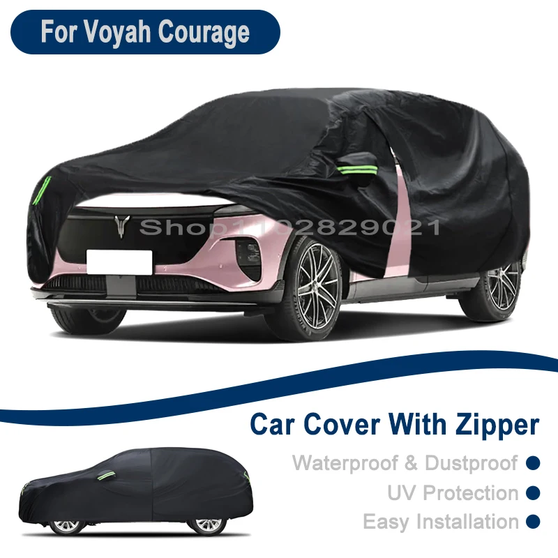 For Voyah Courage Full Car Cover - Outdoor Universal Full Body Cover With Side Zipper, Waterproof Dustproof Sunshield
For Voyah Courage Full Car Cover - Outdoor Universal Full Body Cover With Side Zipper, Waterproof Dustproof Sunshield