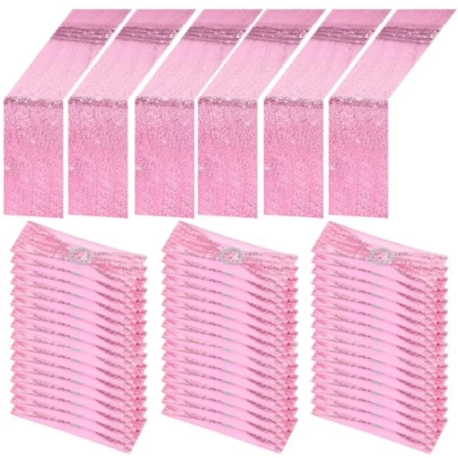 54 Pcs Sequin Chair Sashes and Table Runners 48 Sequin Chair Bows 6 Glitter Table Runners for Birthday Party Wedding Banquet Ho
54 Pcs Sequin Chair Sashes and Table Runners 48 Sequin Chair Bows 6 Glitter Table Runners for Birthday Party Wedding Banquet Ho