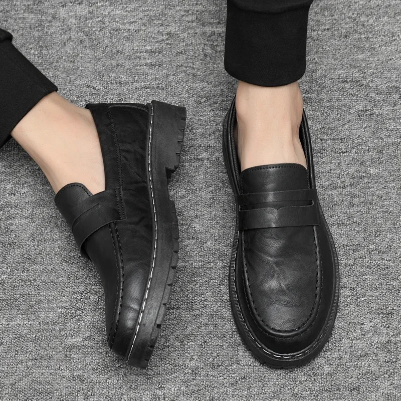 Leather shoes men's Spring and Autumn new business casual leather shoes versatile anti slip breathable solid color men's shoes
Leather shoes men's Spring and Autumn new business casual leather shoes versatile anti slip breathable solid color men's shoes
