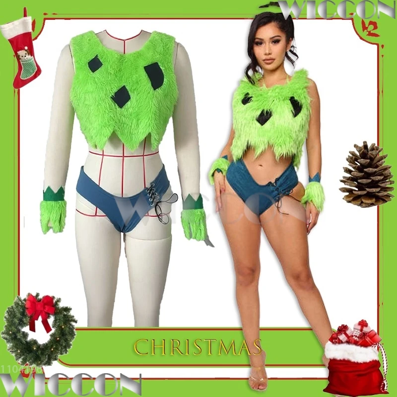Halloween Xmas Sexy Furred Monster Sexy Green Monster Role Playing Set Polyester Fiber Versatile Outfit Modern Dance Comic Con
Halloween Xmas Sexy Furred Monster Sexy Green Monster Role Playing Set Polyester Fiber Versatile Outfit Modern Dance Comic Con