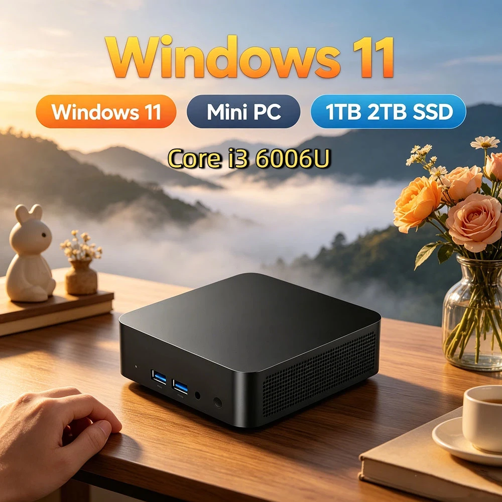Value Mini Gaming PC Windows 11 Pro 32GB RAM 1TB/2TB SSD BT5.2 WiFi6 4K HD Office Device 3 Years Warranty Core i3 6006U
Value Mini Gaming PC Windows 11 Pro 32GB RAM 1TB/2TB SSD BT5.2 WiFi6 4K HD Office Device 3 Years Warranty Core i3 6006U