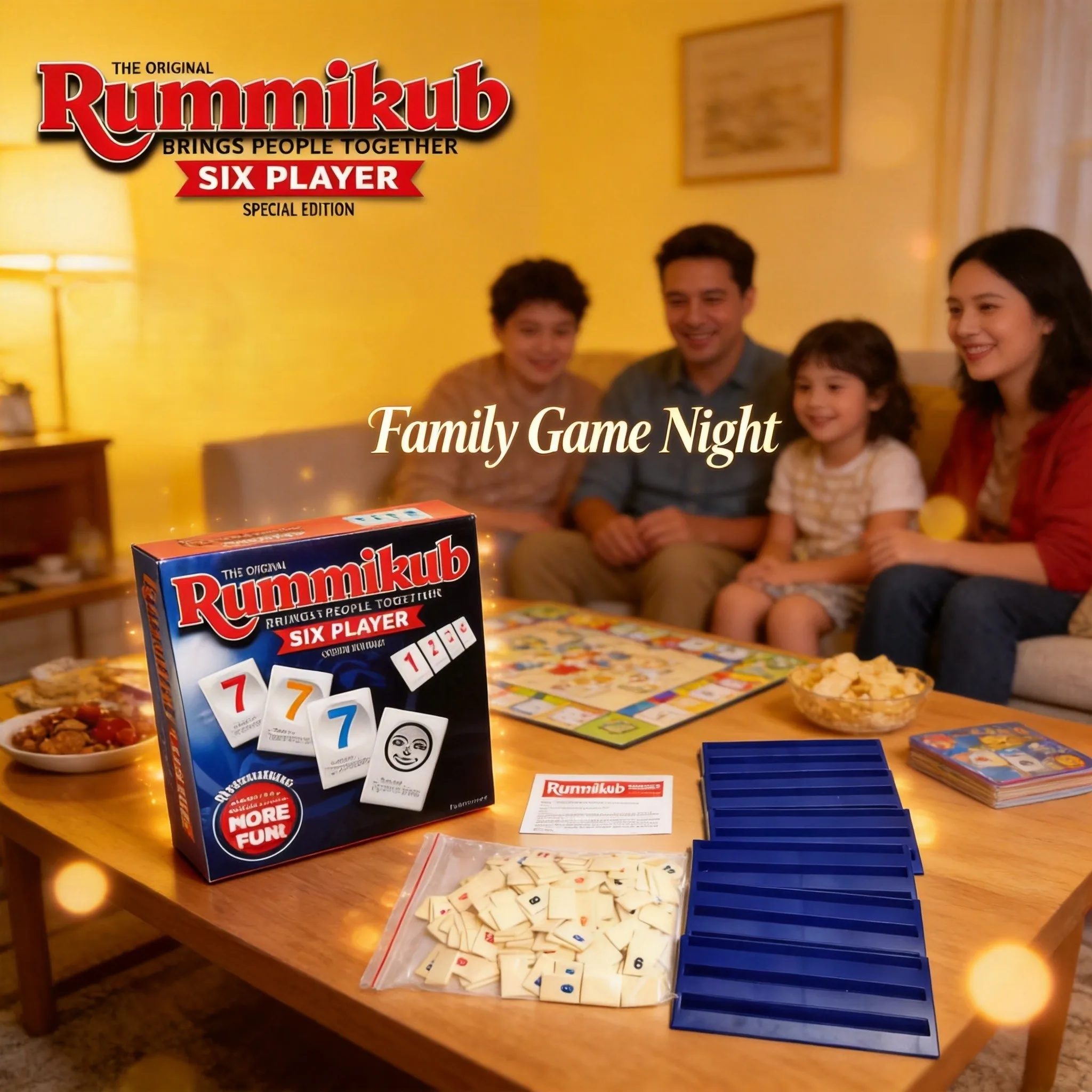 Rummikub English Edition - Классическая настольная игра с числовыми элементами для семейных игровых вечеров, для 2-6 игроков, возраст 8+
Rummikub English Edition - Классическая настольная игра с числовыми элементами для семейных игровых вечеров, для 2-6 игроков, возраст 8+