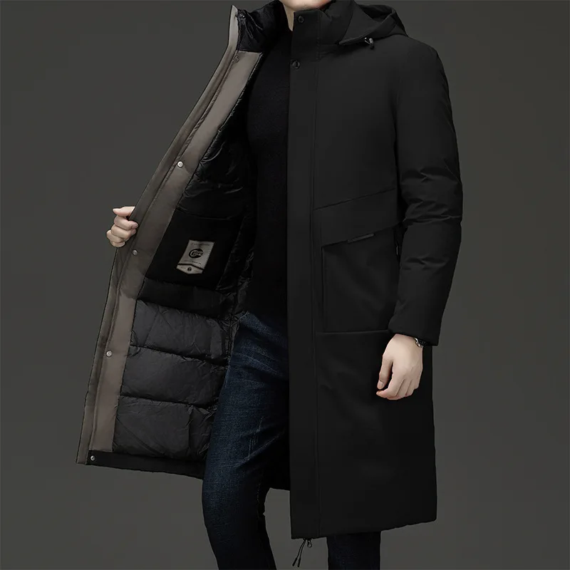 Business Parka Mens Coats Casual Thicken Warm Men Long Outwear Clothing Winter Fleece Long Jacket with Hood Windbreaker Overcoat
Business Parka Mens Coats Casual Thicken Warm Men Long Outwear Clothing Winter Fleece Long Jacket with Hood Windbreaker Overcoat