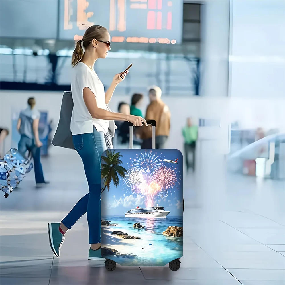 1 PC Tropical Beach Fireworks Print Luggage Cover for luggage sizes 18-32 inches; Vibrant and resilient travel accessory to e
1 PC Tropical Beach Fireworks Print Luggage Cover for luggage sizes 18-32 inches; Vibrant and resilient travel accessory to e