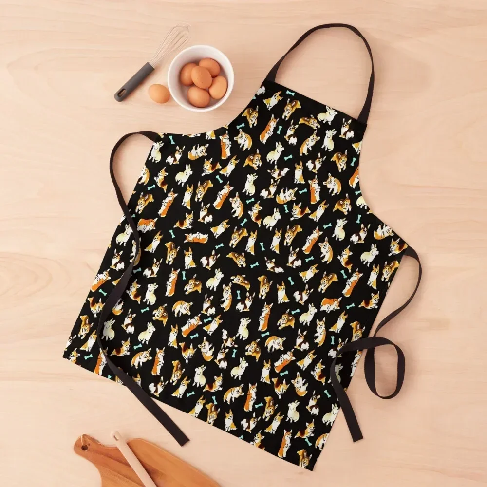 Jolly corgis in Black Apron Barista japanese woman Kitchen Tools Camping Apron
Jolly corgis in Black Apron Barista japanese woman Kitchen Tools Camping Apron