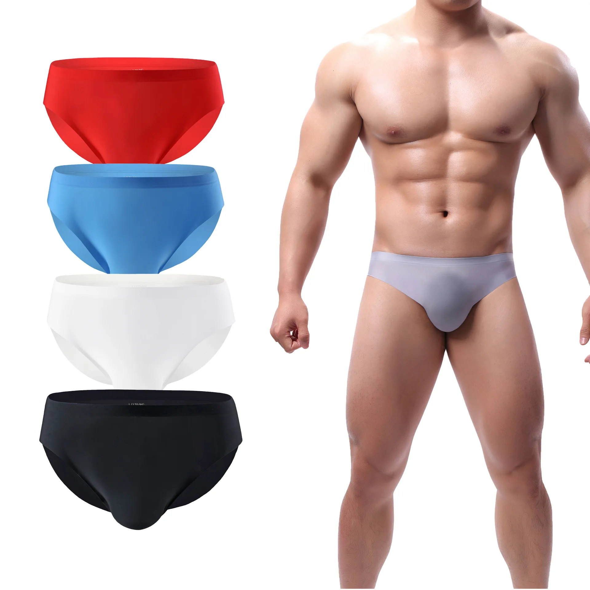 Ice Silk Breathable Men's Briefs Underwear Solid Color Comfortable Panties Shorts Sexy Boxer Shorts Gifts for Man Underpants
Ice Silk Breathable Men's Briefs Underwear Solid Color Comfortable Panties Shorts Sexy Boxer Shorts Gifts for Man Underpants