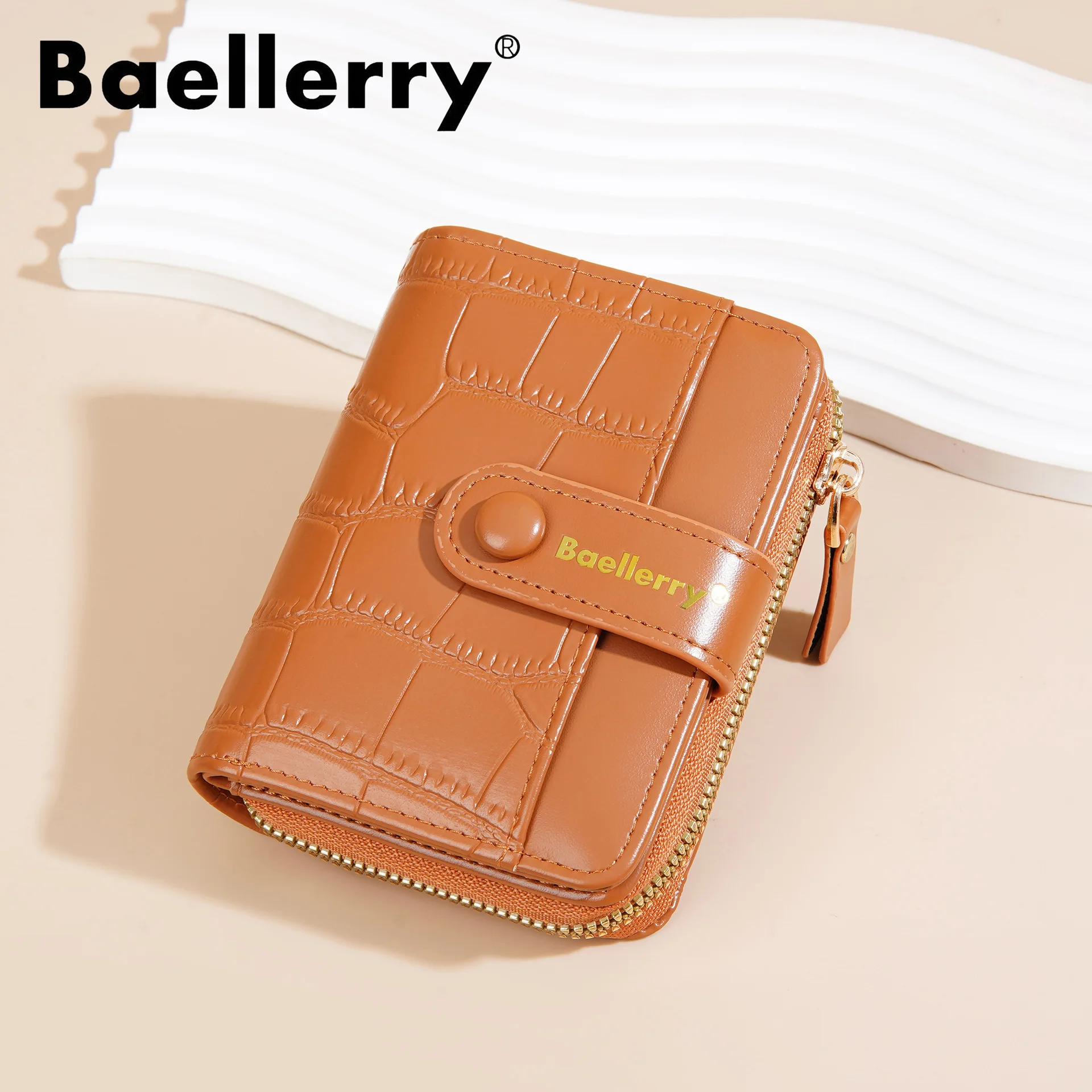 New women's short wallet baellerry fashionable multi-card zipper change bag niche stone pattern card bag
New women's short wallet baellerry fashionable multi-card zipper change bag niche stone pattern card bag
