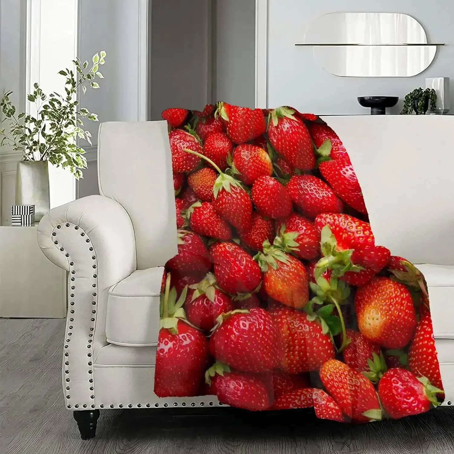 Food Fruits Strawberry Cozy Soft Lightweight Flannel Throw Blanket for Bed Sofa Travel All Season Small Blanket
Food Fruits Strawberry Cozy Soft Lightweight Flannel Throw Blanket for Bed Sofa Travel All Season Small Blanket