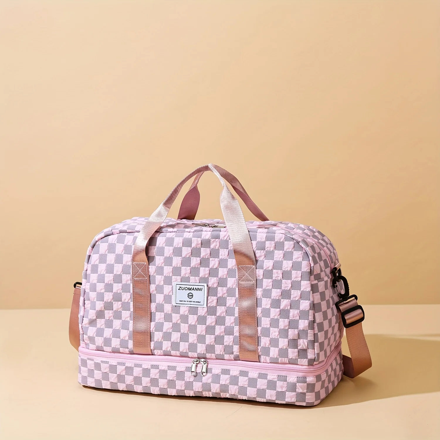 Дорожная спортивная сумка в клетку, портативная спортивная спортивная сумка большой вместимости с отделением для обуви, идеальная сумка для багажа для путешествий A
Дорожная спортивная сумка в клетку, портативная спортивная спортивная сумка большой вместимости с отделением для обуви, идеальная сумка для багажа для путешествий A