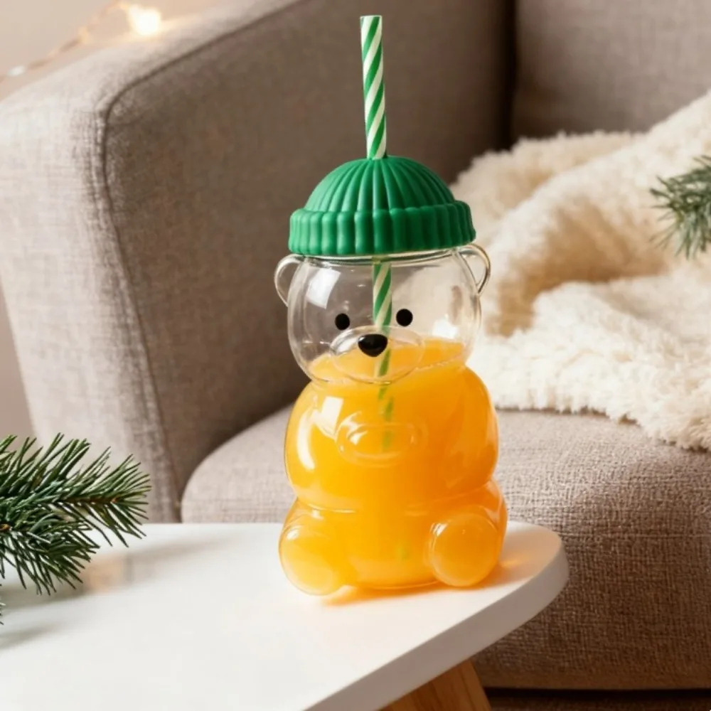 500ML Creative Cute Bear Coffee Cup Straw Cup Transparent Cup Beer Cup Milk Cup Coffee Cup Water Beverage Cup Set
500ML Creative Cute Bear Coffee Cup Straw Cup Transparent Cup Beer Cup Milk Cup Coffee Cup Water Beverage Cup Set