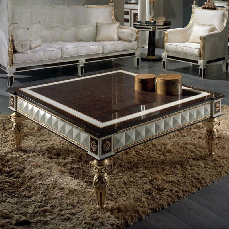 European style living room furniture large and small house size mahogany carved square coffee table model room coffee table
European style living room furniture large and small house size mahogany carved square coffee table model room coffee table