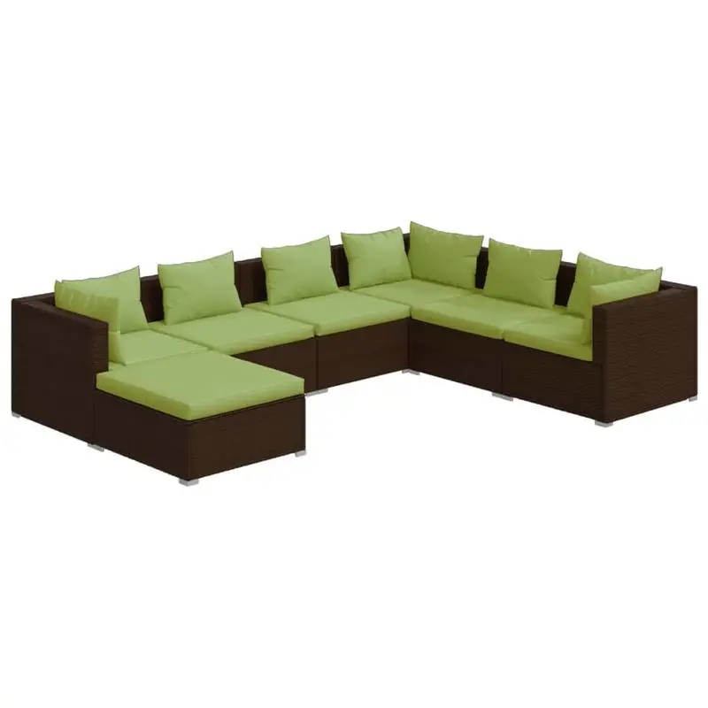 Garden Lounge Set Brown PE rattan, Powder-coated steel, Plastic
Garden Lounge Set Brown PE rattan, Powder-coated steel, Plastic