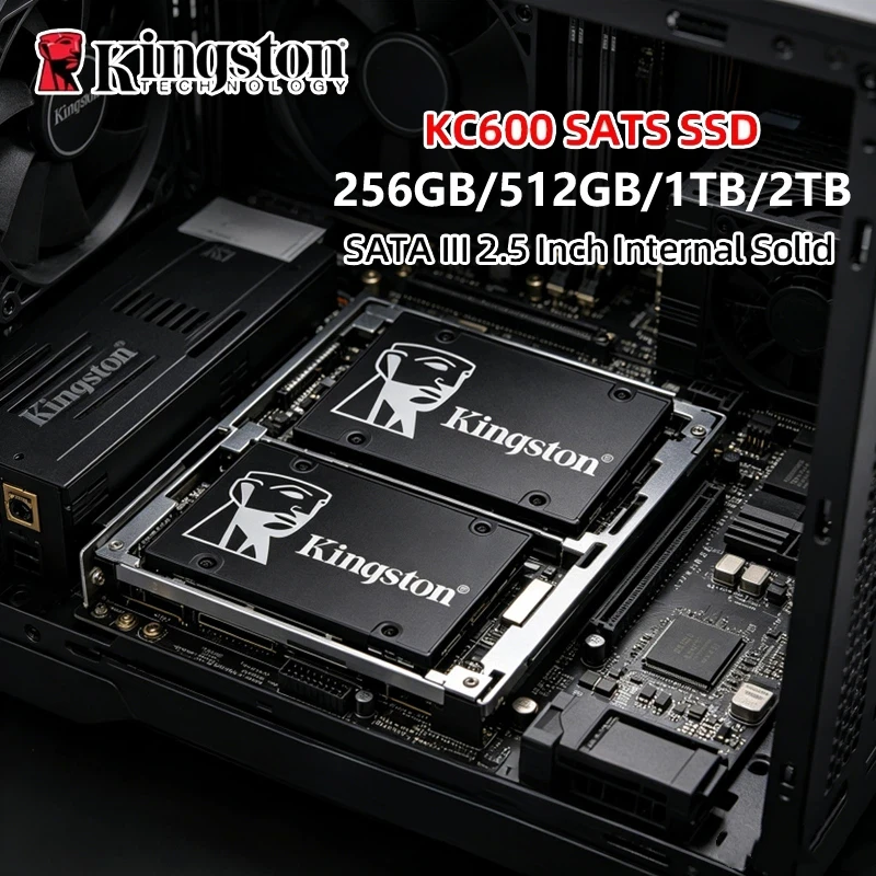 Kingston KC600 2.5" SATA3 SSD,256GB-2TB Ultra Fast 3D TLC Drive For Gaming Laptop & Desktop Upgrade with AES Encryption
Kingston KC600 2.5" SATA3 SSD,256GB-2TB Ultra Fast 3D TLC Drive For Gaming Laptop & Desktop Upgrade with AES Encryption