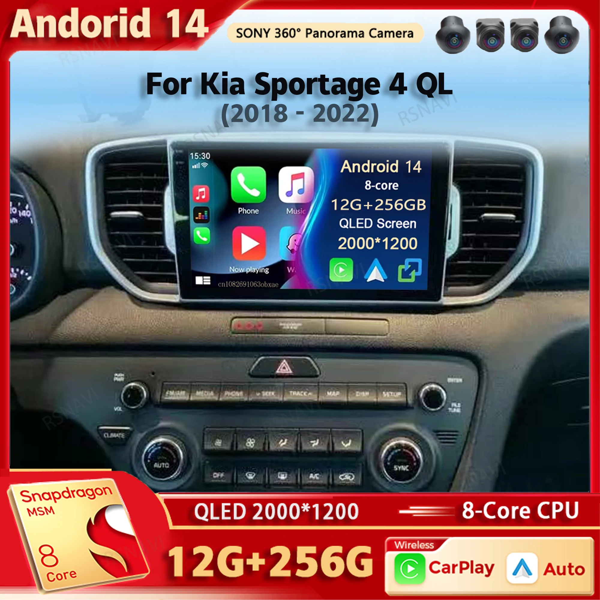 Автомобильный радиоприемник Android 14, мультимедийный плеер для Kia Sportage 4 QL 2018 2019-2022 Auto Carplay, автомобильная стереосистема DSP Wi-Fi + 4G Ai Voice 2 Din
Автомобильный радиоприемник Android 14, мультимедийный плеер для Kia Sportage 4 QL 2018 2019-2022 Auto Carplay, автомобильная стереосистема DSP Wi-Fi + 4G Ai Voice 2 Din